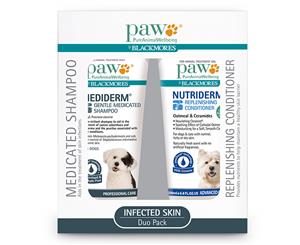 Paw Mediderm Nutriderm Dogs Antibacterial Shampoo & Conditioner Duo Pack (P7551)