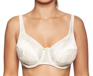 Playtex Women's Secrets Underwire Floral Delustre Bra - Natural Beige