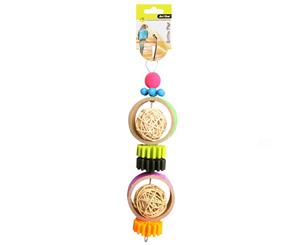 Rattan Balls With Plastic Disc 27cm Bird Toy (Avi One)