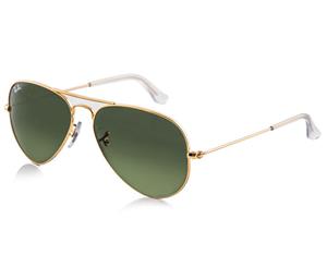 Ray-Ban Aviator Sunglasses - Gold/Green