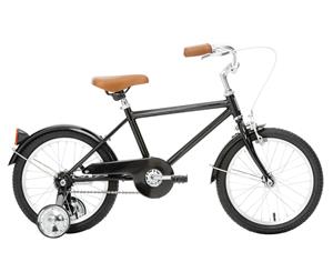 Reid 16 Inch Boys Vintage Roadster Bike Retro Classic Bikes Training Wheels Black