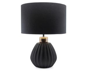 S&P Lilou Table Lamp Black & Gold 41cm