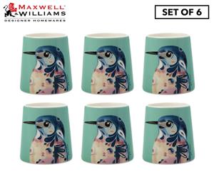 Set of 6 Maxwell & Williams Pete Cromer Egg Cup - Azure Kingfisher