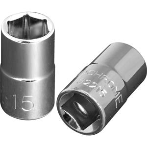 Sidchrome 15mm 1/2'' 6 Point Drive Socket