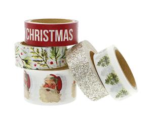 Teresa Collins Washi Tape Tube 5 pack Christmas Story Santa