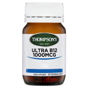 Thompson's Ultra B12 1000mcg 100 Tablets