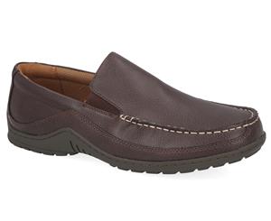 Tommy Hilfiger Men's Kerry Slip-On Shoes Loafers - Dark Brown