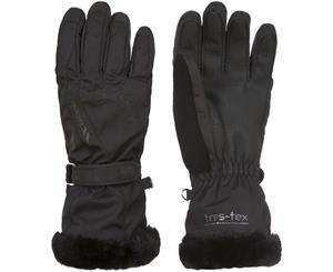 Trespass Womens/Ladies Yani Waterproof Breathable Padded Gloves - Black