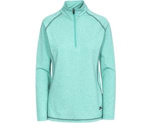 Trespass Womens/Ladies Zirma Longsleeve Fitness Running Half Zip Tops - LAGOON MARL