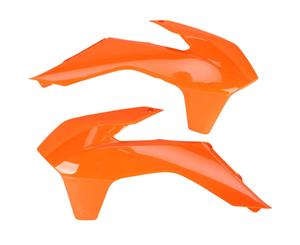 UFO Plastic RADIATOR SHROUDS KTM Motor Bike KTM85 SX 2-Stroke 2013-2017 Models ORANGE