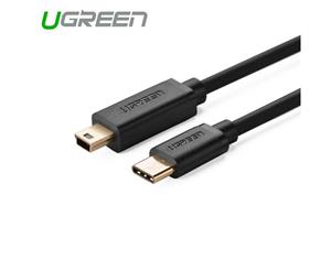 UGREEN USB Type C Male to USB 2.0 Mini 5Pin Male 1M cable Black