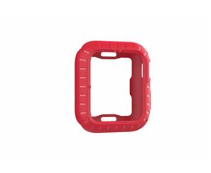 WIWU Silicone TPU Case Screen Protector Shock Resist Frame for Apple Watch-Red