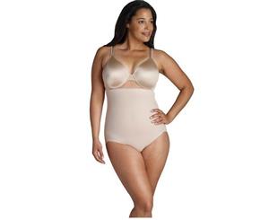 Women's Naomi & Nicole Unbelievable Comfort Plus High Waist Brief - Nude