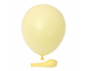 10x Macaron Yellow Latex Standard 25cm Helium Balloons Balloon Party Wedding Birthday