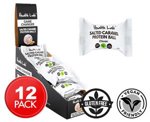 12 x Health Lab Salted Caramel Protein Balls 40g