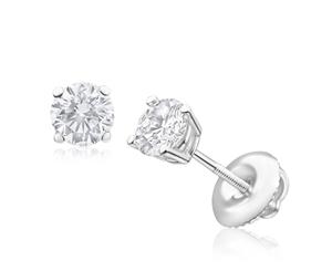 18ct White Gold 3/4 Carat Diamond Stud Earrings