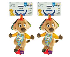 2PK Lamaze 21cm Lion King Clip & Go Baby/Infant Activity Teether Toy 0m+ Timon