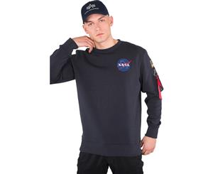 Alpha Industries Men'sAlpha Industries Space Shuttle Sweatshirt Navy