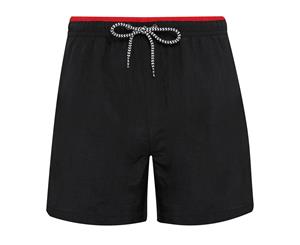 Asquith & Fox Mens Swim Shorts (Black/Red) - RW6242