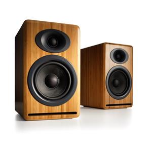 Audioengine P4 Passive Bookshelf Speakers (Solid Carbonised Bamboo)