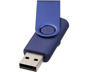 Bullet Rotate Metallic Usb Stick (Navy) - PF1525