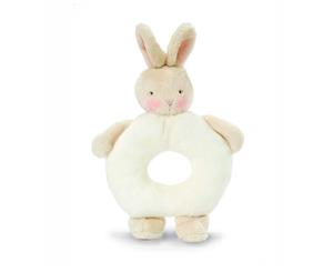 Bunnies By The Bay Bunny Ring Rattle - White