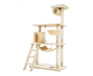 Cat Tree Multi Level Scratcher MAPLE 140cm BEIGE