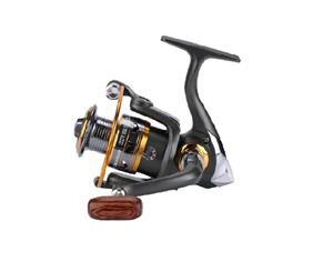 Catzon Metal Spinning Fishing Reel 5.21 Feeder Fishing Wood Handle DDL DK