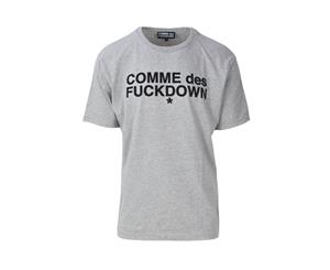 Comme Des Fuckdown Men's T-Shirt In Grey