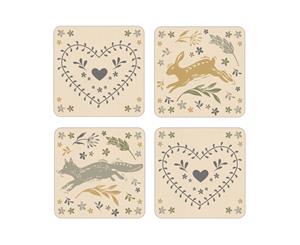 Cooksmart Woodland Pack of 4 Coasters