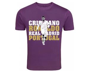 Cristiano Ronaldo Real Madrid T-Shirt (Purple)