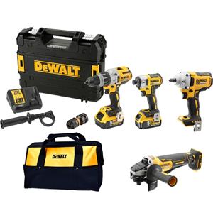 DeWALT 18V XR 5.0Ah Li-ion 4 Piece Combination Kit