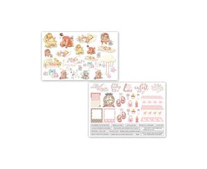 Dress My Crafts - Fussy Cutting Image Sheet 240gsm A4 2per pack - Charming Baby Girl