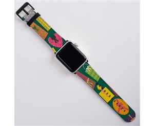 For Apple Watch Band (42mm) Series 1 2 3 & 4 Vegan Leather Strap Presents