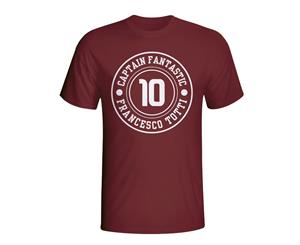 Francesco Totti Roma Captain Fantastic T-shirt (maroon)