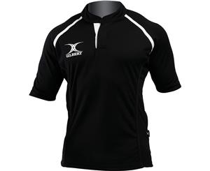 Gilbert Rugby Boys Xact Match Polyester Breathable Shirt - Black