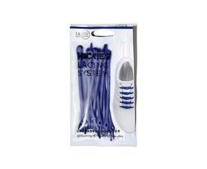 HICKIES 2.0 Performance One-Size Fits All No Tie Elastic Lacing System - Navy (14 HICKIES Shoelaces Works in all shoes)