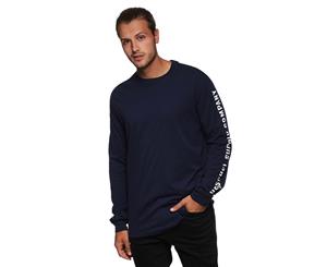 Herschel Supply Co. Men's Long-Sleeve Tee / T-Shirt / Tshirt - Navy