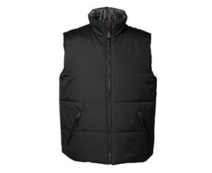 Id Mens Classic Thermal Lined Regular Fitting Sleeveless Vest/Gilet (Black) - ID246