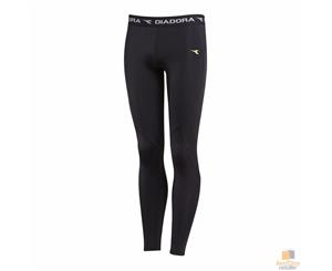 Kids DIADORA Compression Long Legging Tights - Black