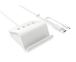 Konix USB 3.0 4 Port OTG Hub with Cradle