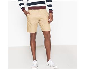 La Redoute Collections Mens Cotton Bermuda Shorts - Beige