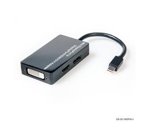 Laser 3in1 Mini DP to DP/HDMI/DVI Adapter M to 3 FeM