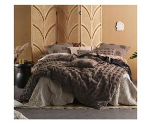 Linen House Haze Mocha King Quilt Cover Set