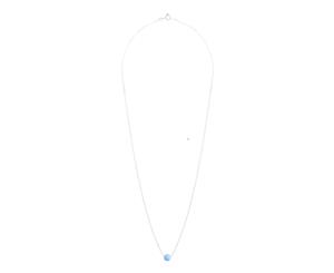 Lovisa Sterling Silver Opalised Blue Bead Necklace