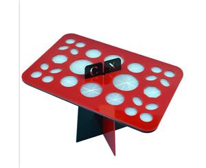 Makeup Brush Rack Storage Holder Stand & Dryer -XL Red