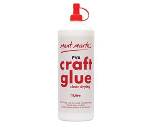 Mont Marte PVA Glue 1 Litre Bulk - Use for DIY Slime