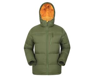 Mountain Warehouse Frost Mens Down Padded Jacket Water Resistant Fabric - Khaki