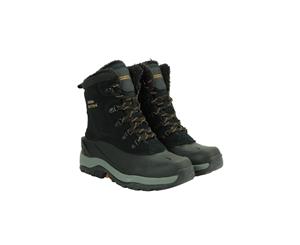 Mountain Warehouse Mens IsoDry Waterproof with Snow Boots and Suede Upper Design - Charcoal