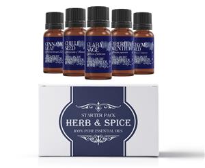 Mystic Moments Herb & Spice Essential Oils Gift Starter Pack